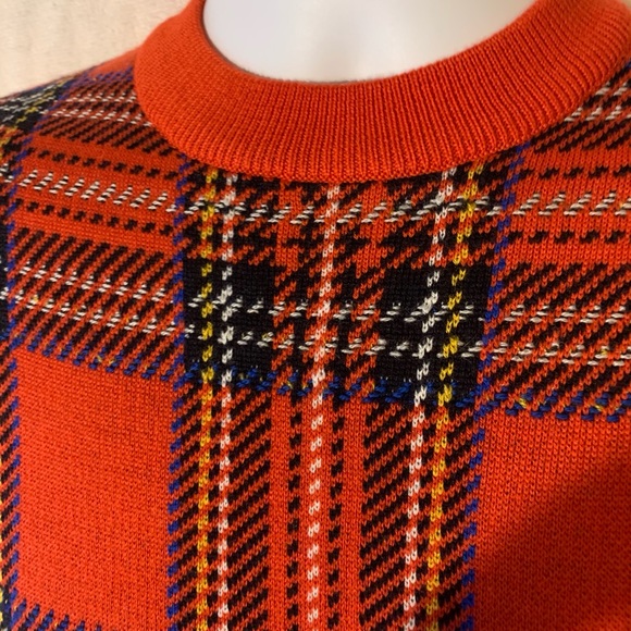 NWOT Sandro Rare Red Tartan Sweater Size Small - Picture 6 of 11